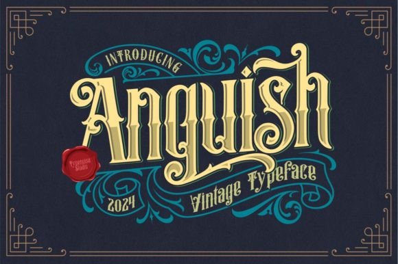 Anguish: A Bold Vintage Typeface for Timeless Design