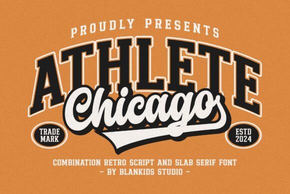 Chicago Athlete: A Retro Sporty Font for Modern Design