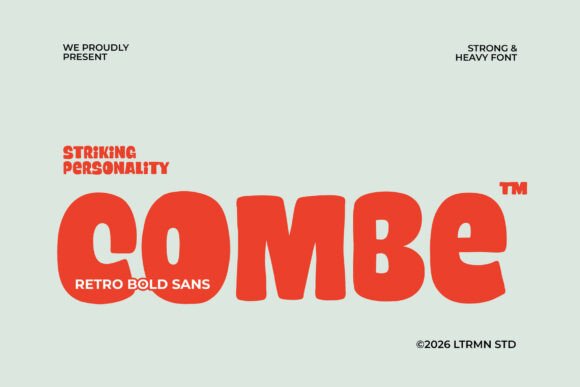 Combe: A Bold, Funky Typeface for Creative Projects