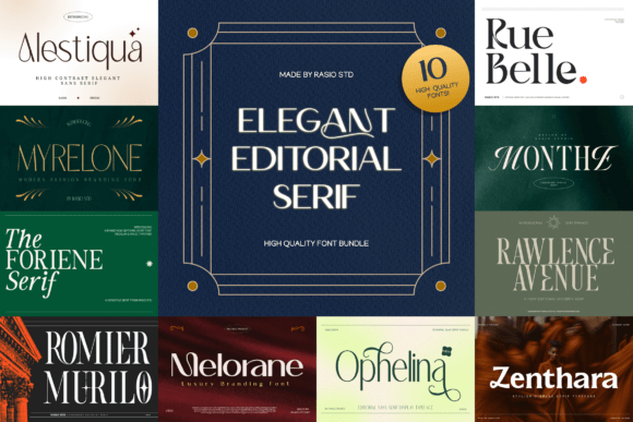 Elegant Editorial Font Bundle