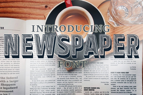Newspaper: A Stylish Font for Creative Designs