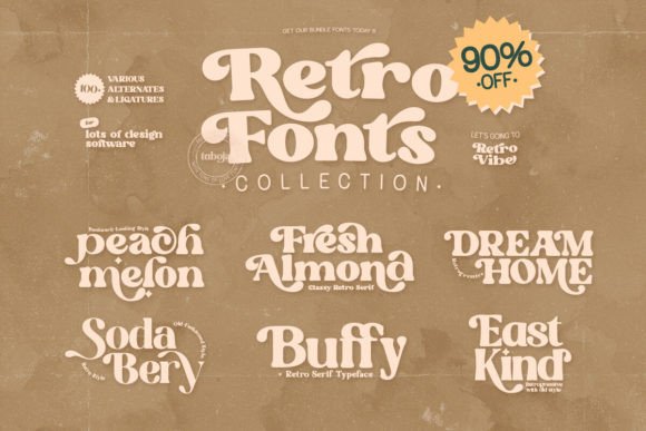 Retro Fonts Collection