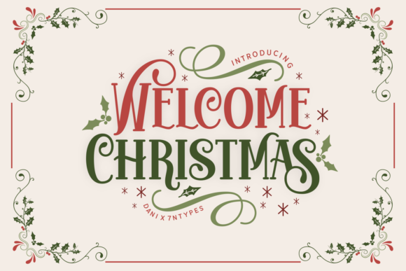 Welcome Christmas: A Festive Font for Holiday Creations