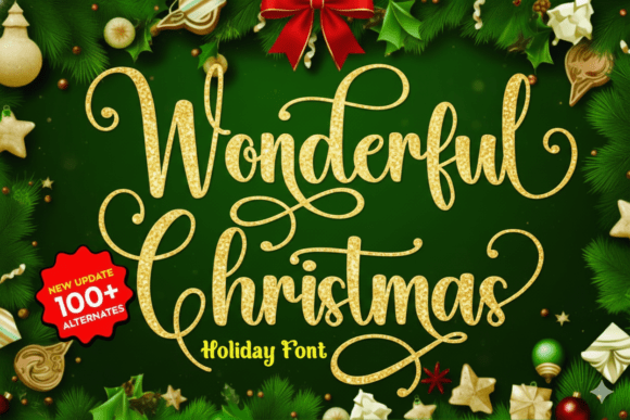 Wonderful Christmas: A Charming Holiday Font